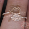 Vỏ nhẫn nữ kim cương nhân tạo - MS: CZSMRW007 - anh 1