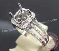 Vỏ nhẫn nữ kim cương nhân tạo - MS: CZSMRW009