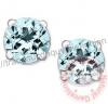 Bông tai đá Aquamarine thiên nhiên - MS: GEAQER018 - anh 1