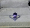 Nhẫn đá Amethyst thiên nhiên - MS : XTAMRW002 - anh 1