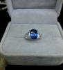 Nhẫn đá Sapphire tổng hợp - MS: XTSARW005