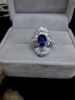 Nhẫn đá Sapphire tổng hợp - MS: XTSARW008