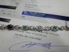 Lắc tay đá Emerald thiên nhiên - MS: GEBAW043 - anh 1