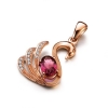 Mặt dây chuyền đá Garnet Rhodolite thiên nhiên - MS: TOURPE016 - anh 1