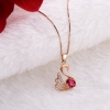 Mặt dây chuyền đá Garnet Rhodolite thiên nhiên - MS: TOURPE016 - anh 2