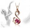 Mặt dây chuyền đá Garnet Rhodolite thiên nhiên - MS: TOURPE017 - anh 1