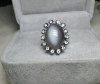 Nhẫn đá Silky Moonstone thiên nhiên - MS: MORW005 - anh 2