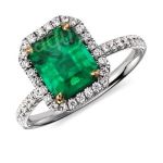 Nhẫn đá Emerald Ngọc lục bảo thiên nhiên - MS: XTEMRW009