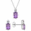 Bộ trang sức đá Amethyst thiên nhiên - MS: AMSET013 - anh 1