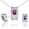 Bộ trang sức đá Amethyst thiên nhiên - MS: AMSET019 - anh 1