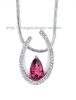 Mặt dây chuyền đá Garnet Rhodolite thiên nhiên - MS: TOURPE008