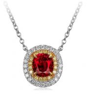 Mặt dây chuyền đá Ruby thiên nhiên - MS: RUPE072