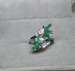 Nhẫn đá Emerald Ngọc lục bảo thiên nhiên - MS: XTEMRW005