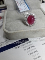 Nhẫn đá Ruby thiên nhiên - MS: RURW055